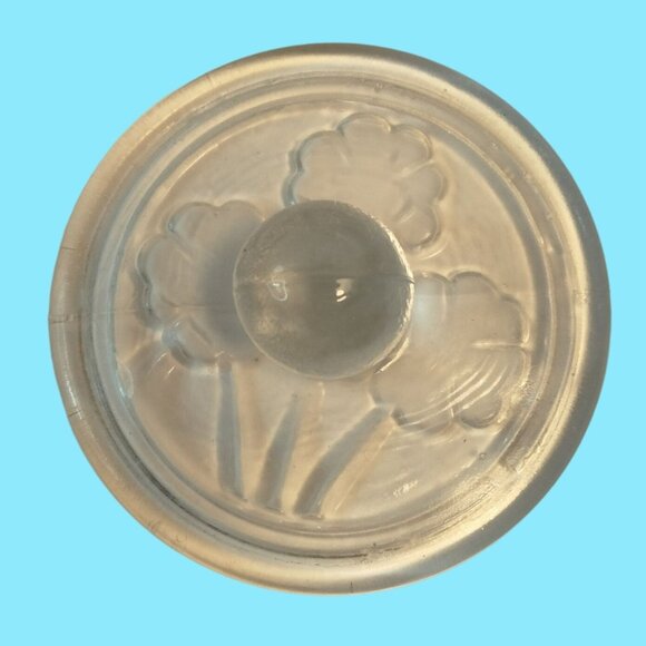 Norpro Glass Cookie Stamps 4 Classic Designs Heart Circle Daisy Flower - Picture 8 of 16